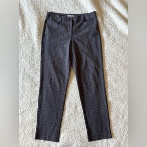 Up! Women's Dress Pants Grey/Black with White Check Pattern Size 10